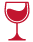 wine glass red icon