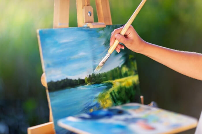 painting ohrid lake